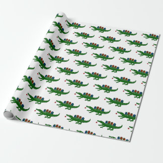 Cadeau Papier d'emballage pour Alligator de Noël