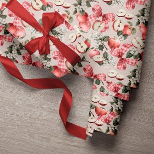 Cadeau Papier d'emballage pour Baby Shower avec pomme et 