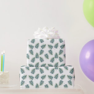 Cadeau Papier d'emballage pour Baby Shower motif fougère