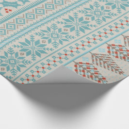 Cadeau papier d'emballage pour chandail en tricot équitab