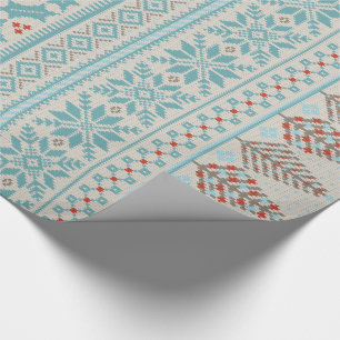 Cadeau papier d'emballage pour chandail en tricot équitab