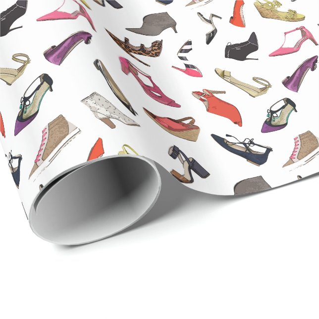 Cadeau Papier d'emballage pour chaussures tendance (Coin rond)