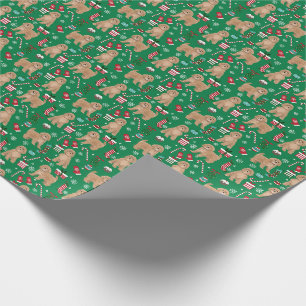 Cadeau Papier d'emballage pour chien de Noël de Cavoodle