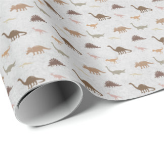 Cadeau Papier d'emballage pour enfants Dinosaures Terreux