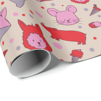 Cadeau Papier d'emballage pour fête Scoops & Snoots