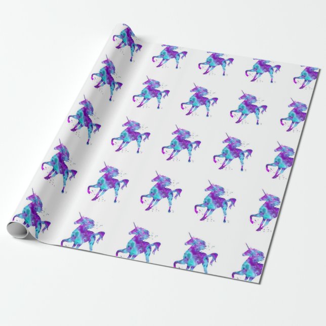 Cadeau Papier d'emballage pour imaginaire de licorne pega (Déroulé)