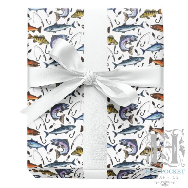Cadeau Papier d'emballage pour la pêche (Créateur téléchargé)