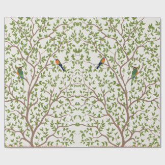 Cadeau Papier d'emballage pour les oiseaux botaniques | N