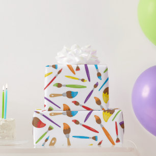 Cadeau Papier d'emballage pour pinceau à thème Artiste