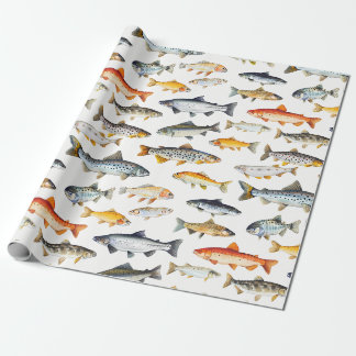 Cadeau Papier d'emballage pour poissons d'eau douce