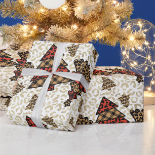 Cadeau Papier d'emballage pour sapins de Noël sauvages