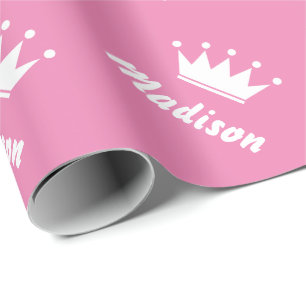 Cadeau Papier d'emballage princesse rose   Matte