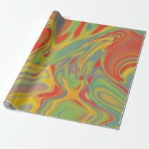 Papier d'emballage psychédélique