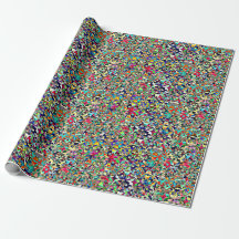 Papier d'emballage PSYCHÉDÉLIQUE MAT