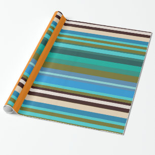 Cadeau Papier d'emballage Rayures