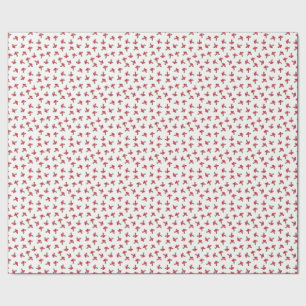 Cadeau Papier d'emballage repéré par rouge mignon de