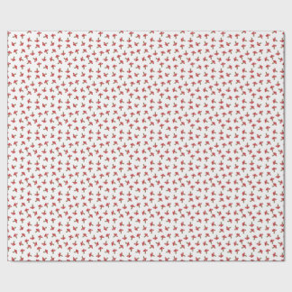 Cadeau Papier d'emballage repéré par rouge mignon de