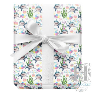 Cadeau Papier d'emballage Requin