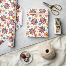 Papier d'emballage Retro Bloom Pop