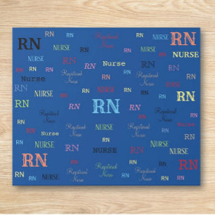 Cadeau Papier d'emballage RN (INFIRMIÈRE ENREGISTRÉE)