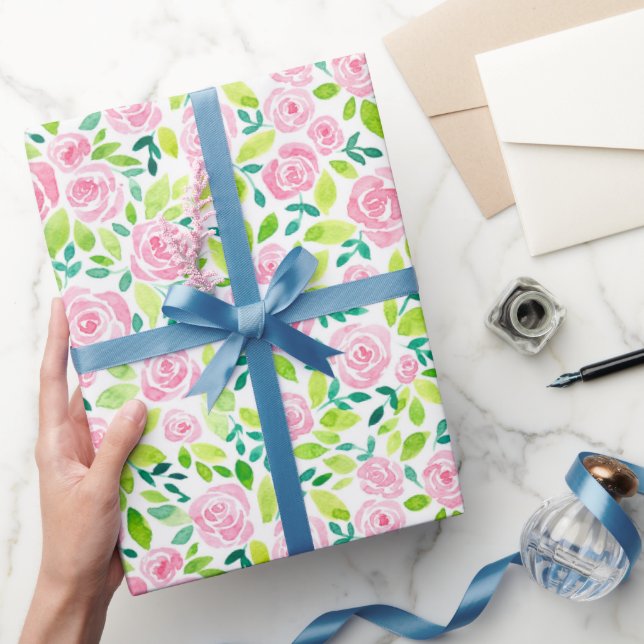 Cadeau papier d'emballage rose (Cadeaux)