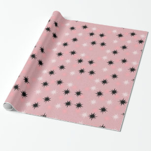 Cadeau Papier d'emballage rose atomique de Starbursts