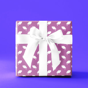 Cadeau Papier d'emballage rose avec bérets de remise de d