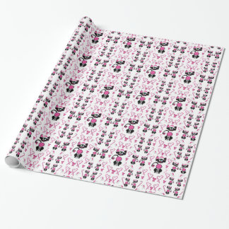 Cadeau Papier d'emballage rose de Kitty de Noël