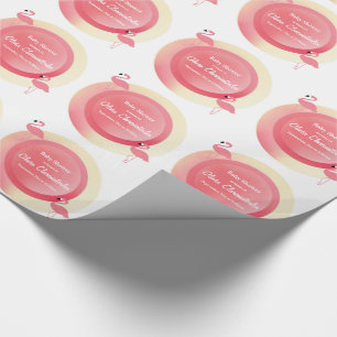 Cadeau Papier d'emballage rose du baby shower   de