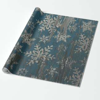 Cadeau papier d'emballage rustique de vacances de Noël de