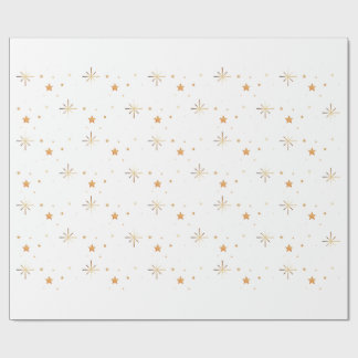 Cadeau Papier d'emballage sans couture Gold Star