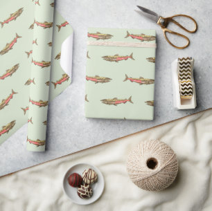 Cadeau Papier d'emballage - Saumon Chinook