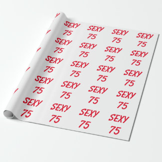 Cadeau Papier d'emballage sexy pour 75e anniversaire