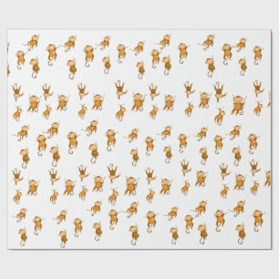 Cadeau Papier d'emballage Singe Business