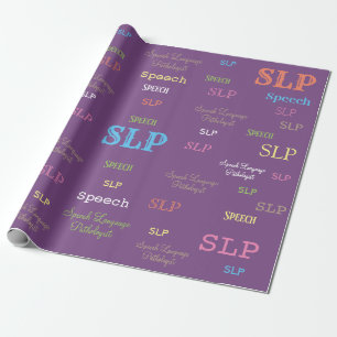 Cadeau Papier d'emballage SLP (orthophoniste)