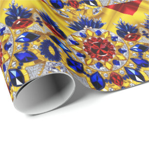 Cadeau Papier d'emballage spécial avec couleurs roumaines