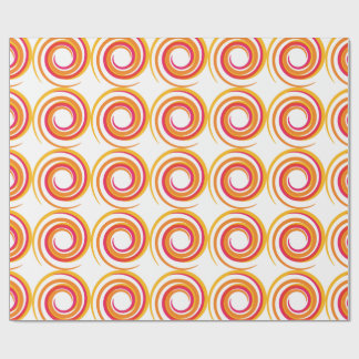 Cadeau Papier d'emballage spirale de couleurs tourbillonn