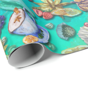 Cadeau Papier d'emballage suédois inspiré Fika