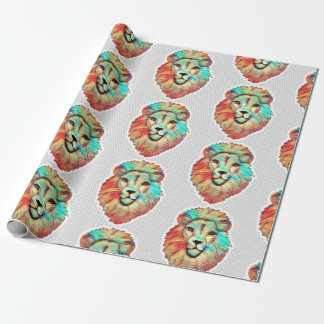 Cadeau Papier d'emballage tête de lion