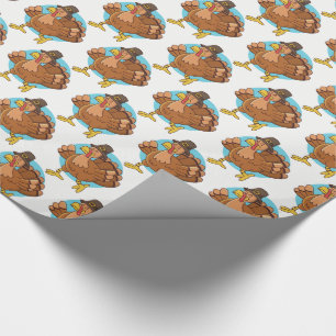 Cadeau Papier d'emballage Thanksgiving Turkey