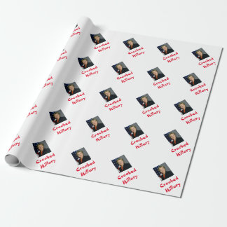 Cadeau Papier d'emballage tordu drôle de Hillary