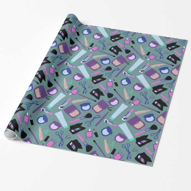 Cadeau Papier d'emballage V1 de maquillage (Déroulé)