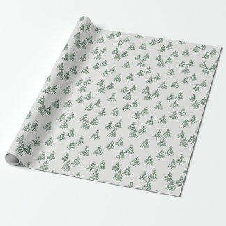 Cadeau Papier d'emballage (vert) d'arbres de Noël