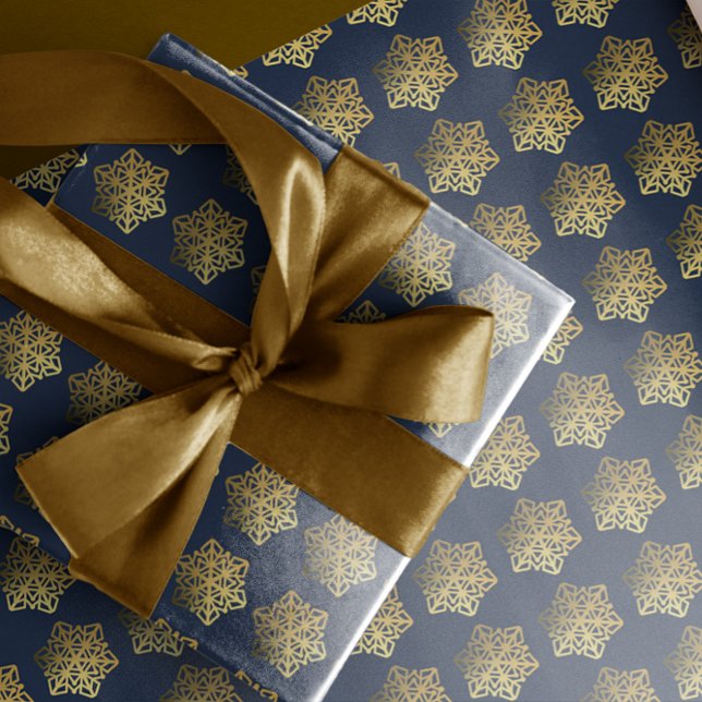 Cadeau Papier d'enlèvement de la Marine de Snowflakes Gol (Créateur téléchargé)