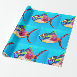 Cadeau Papier d'enlèvement de poisson