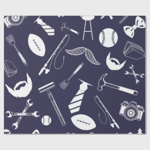 Cadeau Papier d'enlèvement des Fêtes des pères de la Mari
