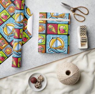 Cadeau Papier d'enlèvement d'été, 30 po x 6 po