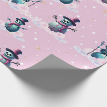 Papier d'enneigement rose gothique