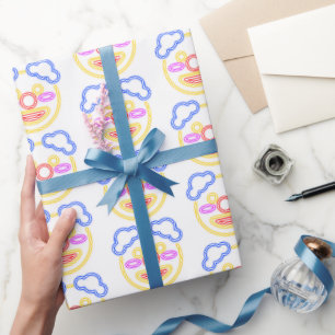 Cadeau Papier d'enrobage à néon