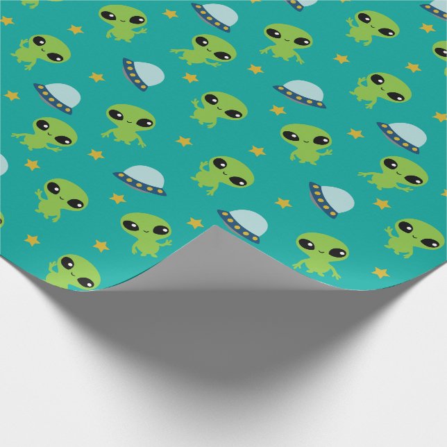 Cadeau Papier d'enrobage Aliens (Coin)